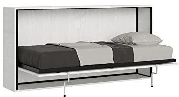 WISHOME ITAMOBY - Letto singolo scomparsa orizzontale trasformabile con materasso