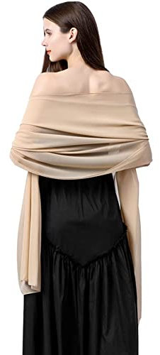 Ladiery Chiffon Schals und Wraps für Abend Party Frauen Plus Größe Braut Hochzeit Schal Leichtgewicht Soft Sheer Stola