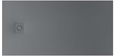 Roca APA015782BC01200 - Plato de ducha extraplano de STONEX® TERRAN, medidas 140 x 70 x 3,1 cm, color pizarra textura grava