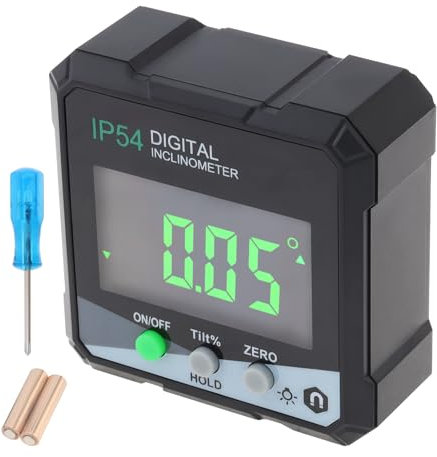 Smgda Digital Level Box, 0-360°Inclinometer Digital Angle Finder Angle Gauge, Waterproof Digital Spirit Level Protractor with Magnetic Base & LCD Display for Carpentry, Building, Masonry, Automobile