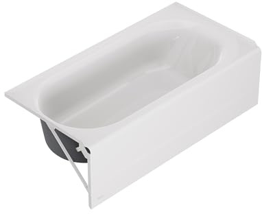 American Standard 1392202.020 Princeton PRO 60 x 30-Inch Above Floor Alcove Bathtub, Left-Hand Drain, White