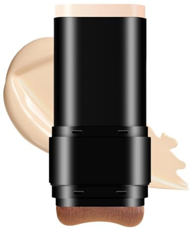 Foundation Stick Foundation, Foundation aus Gummi, wasserdichter Stift, Doppelkopf-Grundierung für Frauen und Mädchen, leicht feuchtigkeitsspendend, Make-up Concealer mit Abdeckung