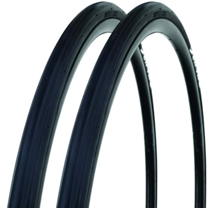 Bike Original - Lot de 2 Pneus Course- Tringle Souple - 700x23-62 TPI - Adhérence & Confort - Idéal Course & Entraînement - Léger & Résistant - Couleur Noir