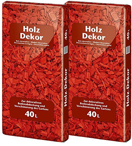 Floragard Mulch Universal Holzdekor rot 2 x 40 L