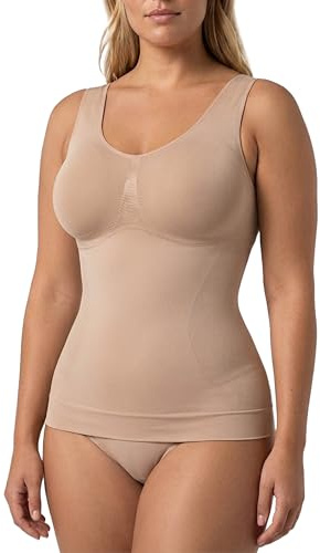 Risalti Débardeur Femme Galbant Et Modelant - Top Femme Bretelle Large, Débardeur Microfibe Sans Couture, Plus Doux En Coton - Made In Italy
