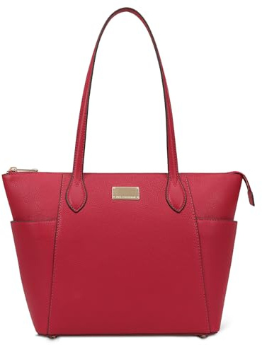 Paul Costelloe Genuine Leather Tote Bag for Women | Morava (CERISÉ)
