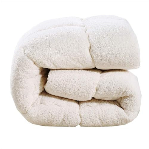 ZMIN Lammsamt Winterdecke, Kaschmirdecke, Kaschmirkern, Wolle Herbst Und Winter Verdicken Warme Geschenkdecke,C,200×230cm/3.5kg