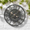 Marco Paul Grande horloge murale d'extérieur 30,5 cm à l'extérieur, étanche, horloge de jardin à quartz, horloge ronde à piles rétro pour la maison, la cuisine, le salon