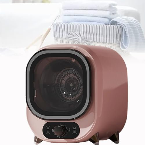 Spdazzleburst Asciugatrice a condensazione Portatile, Piccola asciugatrice ventilata, capacità 0,8 kg, per Uso su bancone o a Parete, compatta, Mini asciugatrice centrifuga,Pink