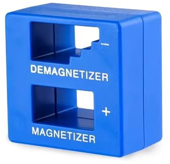 CABLEPELADO - Magnetizador y Desmagnetizador Profesional para Destornilladores, Herramienta Magnética 2 en 1 para Puntas, Brocas, Pinzas y Tornillos, Imantador Portátil de Plástico Resistente