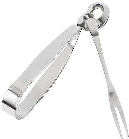 VICASKY 2 Pezzi Di Lumache Forchetta Utensili Per Lumache Stoviglie A Conchiglia Pinze Per Di Mare Pinze Per Ghiaccio Lumache Tavolo Da Ristorante Pinze Da Cucina In