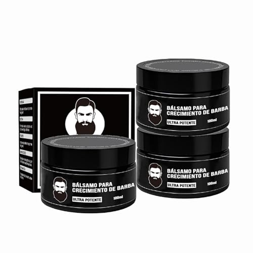 Crema nutritiva para el cuidado de la barba para hombres, 100 ml, bálsamo nutritivo, fortalece y alisa la barba, mejora la textura de la barba, para hombres, crema de barba, 100 g (talla única, 3