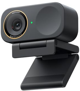 Insta360 Link 2C Pro - Webcam 4K per PC/Mac, sensore 1/1,3, bassa lumin., inquadratura autom., HDR, microfoni direzionali canc. rumore, supporta Stream Deck, Zoom, Teams, Twitch per stream o riunioni
