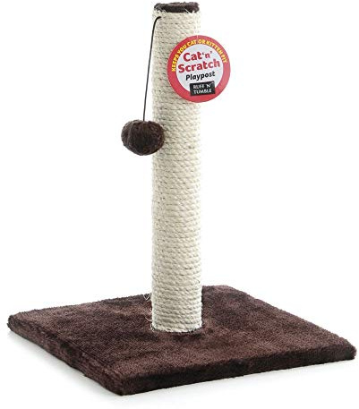 Sharples-n-Grant Playpost Cat Scratcher, Brown, 1 Count (Pack of 1)