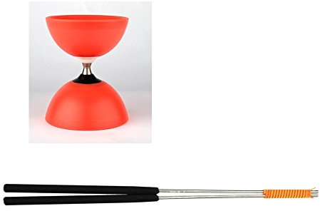 Henrys j04052–03 – Yo Kit de Yo, Diabolo Vision Free, avec Baguettes, Rouge