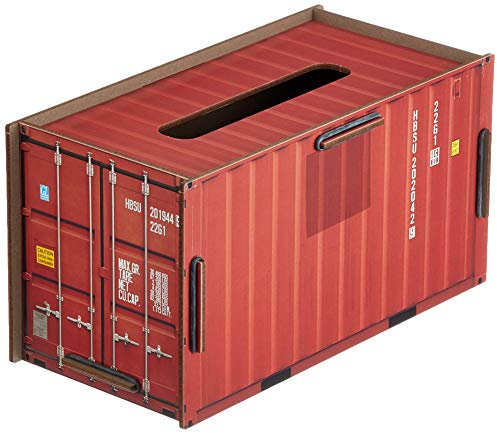 Werkhaus - Tissue-Box in Container-Optik, Rot, CO1022