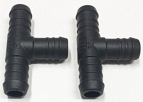 2 x 16mm Plastic Hose Pipe Tube T Piece Connector Joiner Connect Silicone Pvc