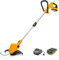 Stiga GT 100e Débroussailleuse à Batterie, Coupe de 25cm, avec Batterie 20V (2Ah) & Chargeur