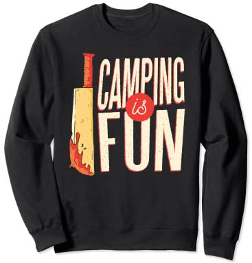 Couteau sanglant amusant pour camping et vacances en famille Sweatshirt
