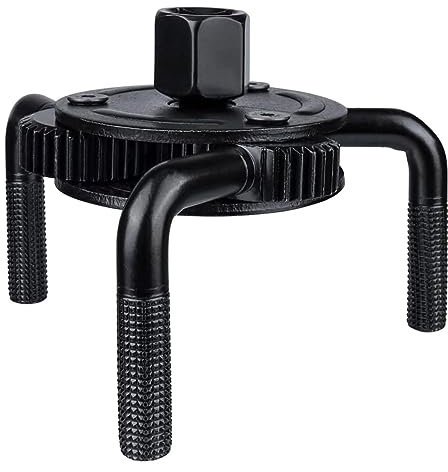 Treki Clé à filtre à Huile 3 Bras Outil de Retrait de Filtre à Huile 65-130mm Pince à Filtre à Huile Réglable à 3 Mâchoires Clé à Sangle pour Outils de Démontage de Voiture