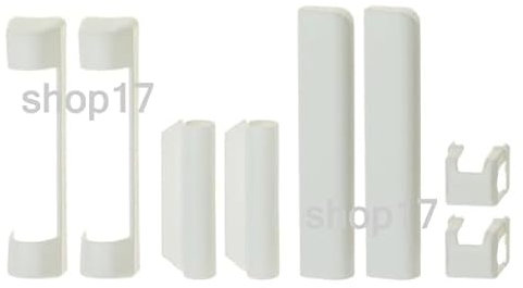 8 Stück - Abdeckung für Scharniere MACO für Fenster und Türen aus PVC - Weiß