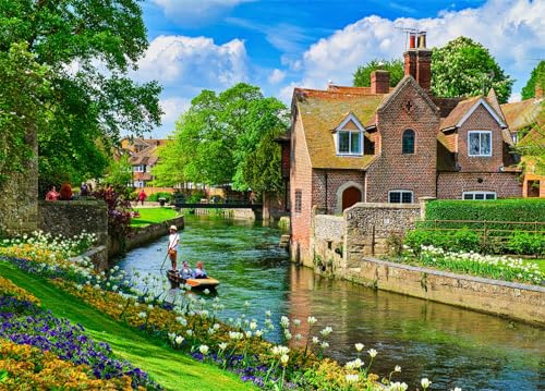 Westgate Gardens Jigsaw Puzzles for Adults 1000 Jigsaws Historic River Tour 1000 Piece Jigsaw Puzzles for Adults