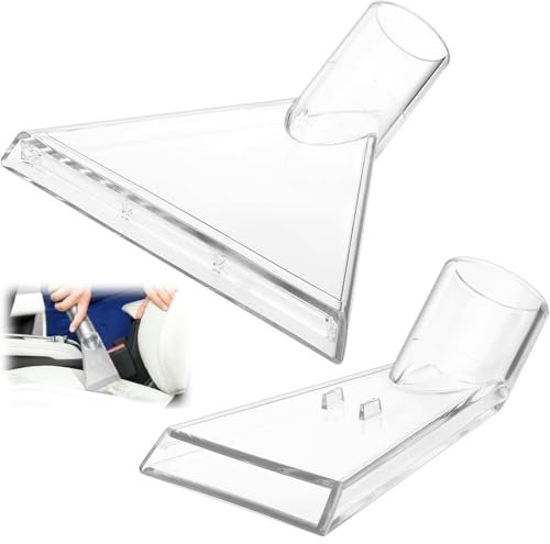 Duoleimi 2 Stück Sprühextraktionsdüse Nasssauger Aufsatz - Staubsauger Polsterdüse & Quilting Nozzle - Multifunktionales Vacuum Aufsatz Zubehör für Sofa, Teppich & Auto (38mm—45mm)