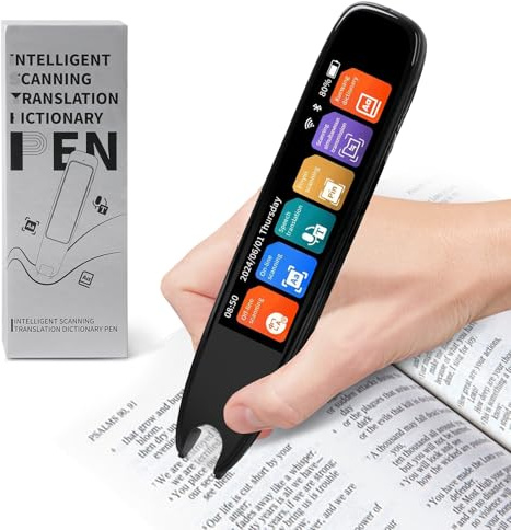 Panthem Stylo de traduction Scan avec synthèse vocale, traducteur vocal en temps réel pour 142 langues, stylo de lecture intelligent tactile pour la traduction de la langue, du texte, la dyslexie