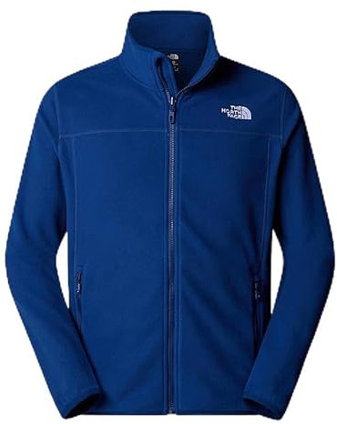 The North Face NF0A855XD1R M 100 Glacier Full Zip - EU Maglia Lunga Uomo Estate Blue Taglia M