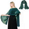 Maxmoc Stola Damen Festlich,Chiffon Schal,Elegant Stola für Abendkleid,Leicht Multifunktionstuch für Abendkleider Brautkleider Sommer Hochzeit(200 X 70 cm) (Dunkelgrün)
