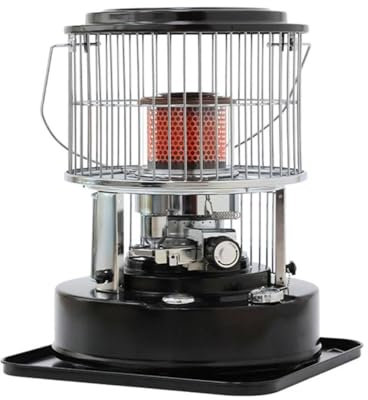 Riscaldatore a olio da campeggio portatile, 5,3 l, 360°, 2600 W, riscaldamento istantaneo a lunga durata, adatto per interni ed esterni, terrazza, terrazza