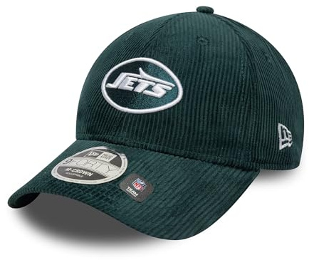 New Era Adult's 9Forty Cord NFL New York Jets M Crown Baseball Cap Hat Dark Green