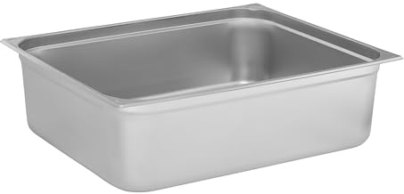 TECHNICA Behälter GN 2/1 200 mm aus Edelstahl - Gastro Container stapelbar - Edelstahlwanne Küche - Hitzebeständig -40 °C bis 300 °C - Spülmaschinenfest