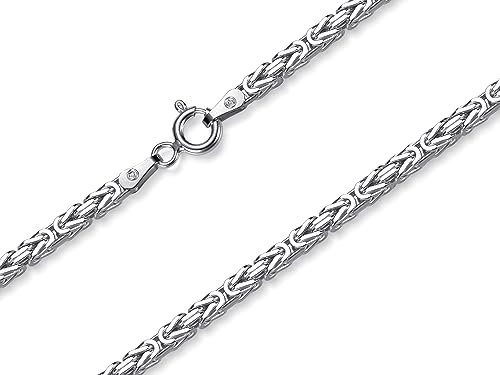 Königskette 2,5mm, Silberkette - Länge wählbar 38-120cm - echt 925 Silber
