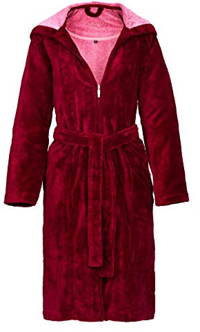 Vossen Damen Bademantel Palermo burgundy L