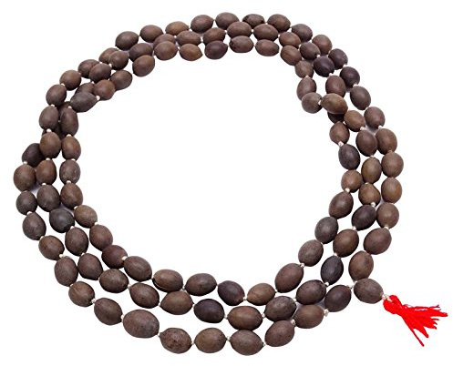 Indianbeautifulart La semilla del Loto Tradicional Japa Mala Marron Rosario oracion del Grano Kamal Gatta