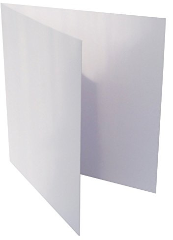 Brevlåda 24Plus 25 kvadratiska fällkort för sig själv text i polar vit: storlek 155 x 155 mm 15,5 x 15,5 cm