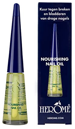 Herome Pflegendes Nagelöl - Das Öl Pflegt und Repariert Trockene, Harte und Brüchige Nägel - besonders Gut in Kombination mit Nagelhärter (Nourishing Nail Oil) - 10ml.