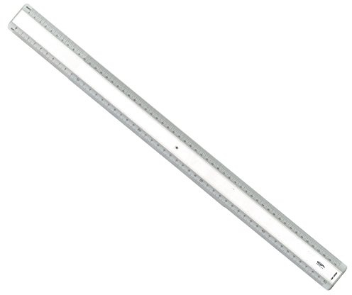 Graphoplex regel ciceros 2 kanter vita + bosselage transparent 50 cm genomskinlig