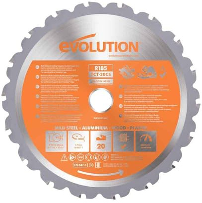 EVOLUTION RAGE (Diameter) 185 mm Circle Saw Blade - R185 T16 - Universal Cut - Carbon Steel