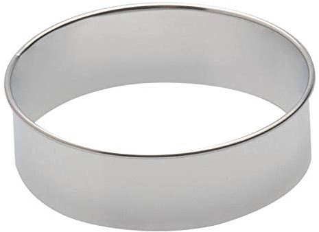 Piazza 285565 Lot de 1 emporte-pièces ronds en étain avec poignée, 10 cm de diamètre, 3 cm de hauteur