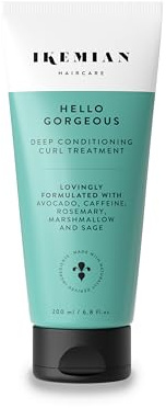 IKEMIAN Deep Curl Treatment - Hello Gorgeous - Vegan, Made in Germany - 200ml