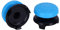 ASHATA 2 Piezas de Agarre de Pulgar para PS5, 3D Textura de Palanca de Pulgar Cubierta de Silicona Suave Grip Stick Joystick Controller Gamepad Key Cap para PS5(Azul)