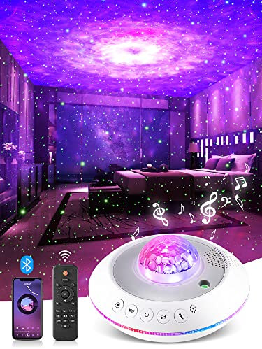 LED Sternenhimmel Projektor Kinder,Galaxy Projector,Bluetooth Nachtlicht Sternenhimmel Projektor Baby,Projektor Lampe Sternenhimmel,LED Projektor Kinder,Galaxy Lampe Sternenprojektor Star Projector