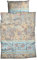 CASATEX Satin Bettwäsche BLISSA Reine Baumwolle europäische Produktion Bettwäsche-Set mit Paisleys Bordüren in sanften Pastellfarben 135 cm x 200 cm Pastell