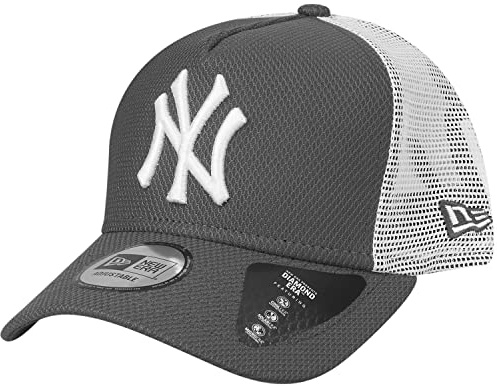 New Era Trucker Cap - Diamond New York Yankees Charcoal, Einheitsgröße