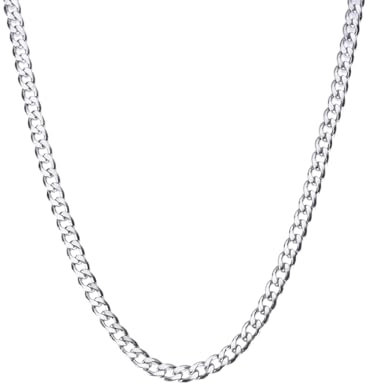 XUEBAIFU Silberkette Damen Silber 925 Halskette Panzerkette Kette Damen Herren 4mm Breite 40cm Länge