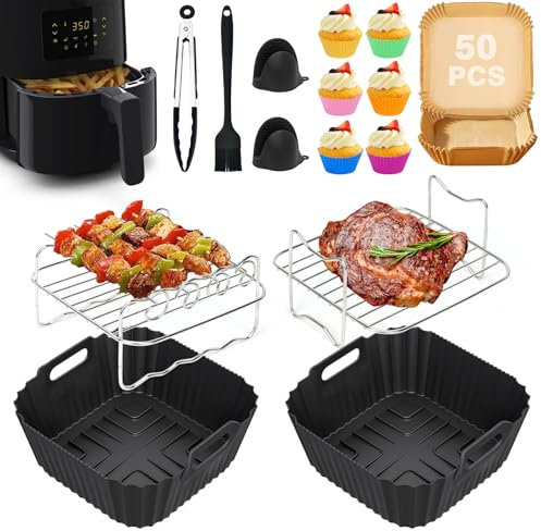 Airfryer Silikonform für Philips Essential 4,1L (HD9252, HD9200, HD9255), Heißluftfritteuse Zubehör Heißluftfritteuse Zubehör, Silikonform für Philips Airfryer Zubehör, BPA-Frei Airfryer Accessories