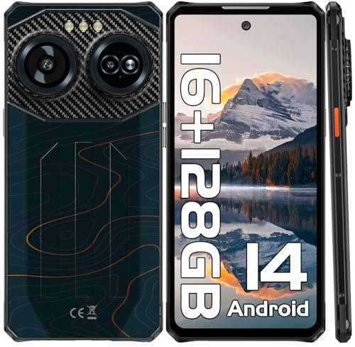 Outdoor Smartphone Android 14, IIIF150 Air3S 16GB+128GB/1TB Outdoor Handy Ohne Vertrag, 6.6“ HD+ 90Hz Baustellenhandy, 5500mAh, 16MP Kamera, IIIF150/LED Licht/4G Dual SIM/IP68/OTG/FACE ID