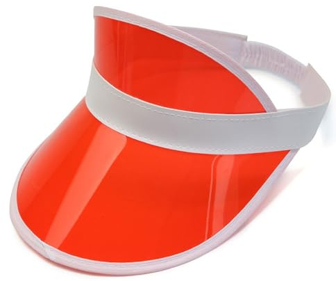 AYNKH Casquette de Soleil néon Accessoires de fête Unisexe Rétro 80s Visière Pub Golf Déguisement pour Femmes Plage Sports Carnaval Bar Fête